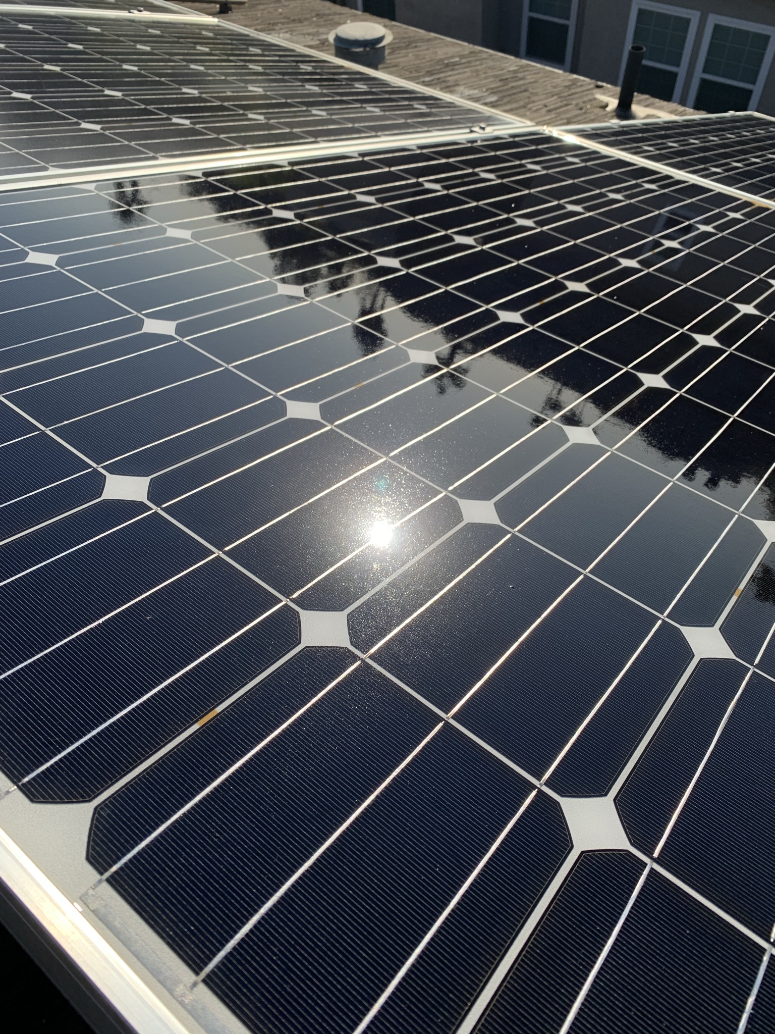 Clean solar panels