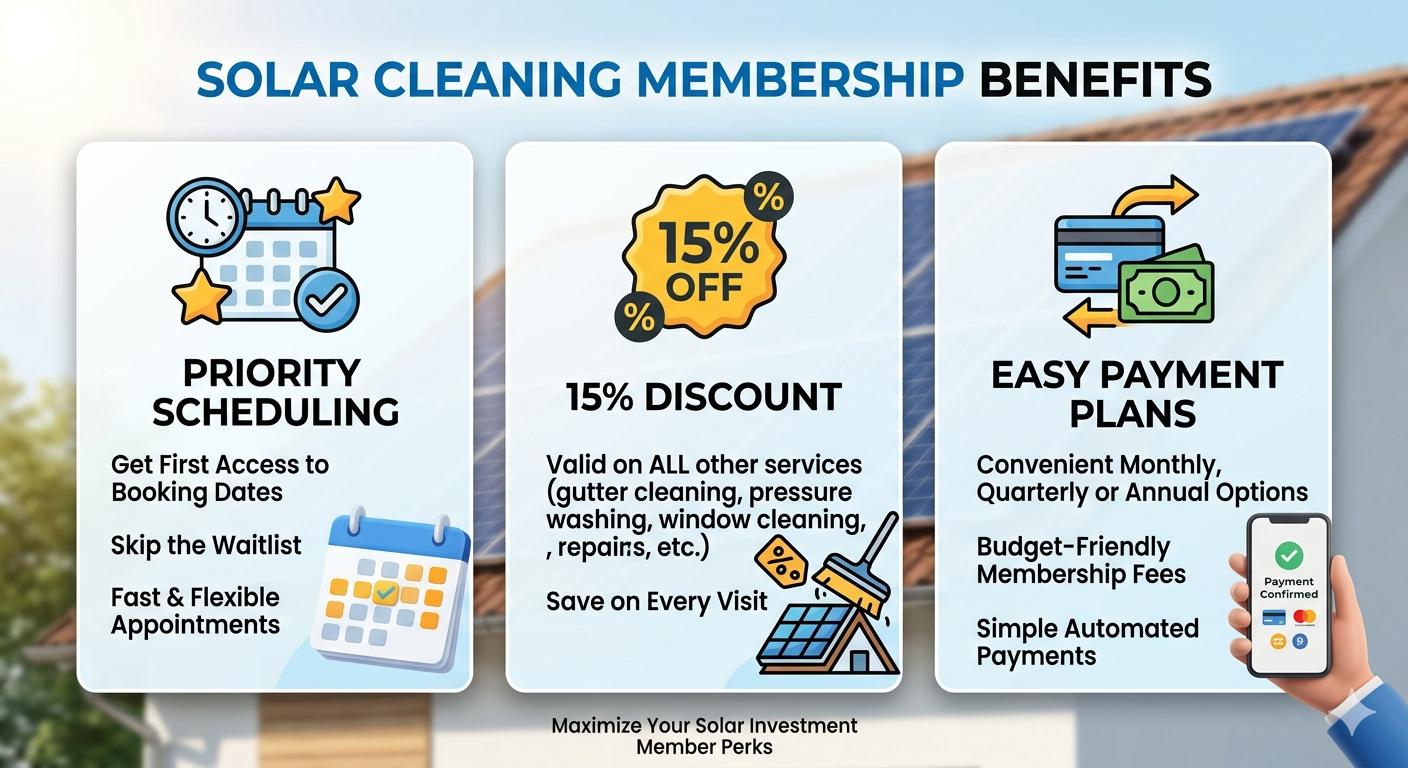 Solar Cleaning Membership